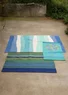 “Waves” organic cotton mat (sea blue One Size)