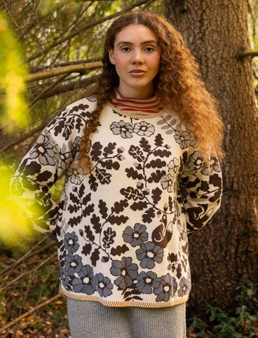 “Wildwood” organic/recycled cotton sweater - heron