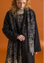 Écharpe "Astrid" en laine - noir