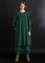 “Ylva” organic cotton/elastane jersey dress (dark green XXL)