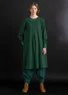 Robe « Ylva » en jersey de coton biologique/élasthanne (vert foncé XS)