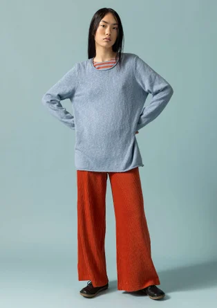 “Abby” favourite sweater in organic/recycled cotton - pigeon blue