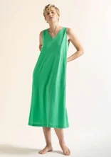 Robe en jersey de coton biologique - vert lotus