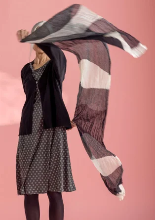 ��“Hazel” organic cotton scarf - black