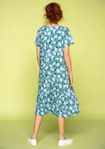 Robe en jersey « Luisa » en coton biologique - vert lagon