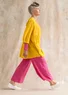 “Ada” jersey Trousers in lyocell/spandex (hibiscus/patterned S)