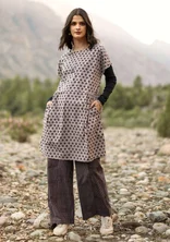 “Thistle” woven organic cotton dress - kashish