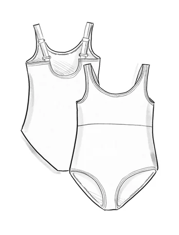 “Pacific” swimsuit in recycled nylon/spandex - black