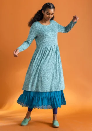 Robe « Helga �» en jersey de lyocell/élasthanne - jade/motif