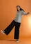 Organic cotton/recycled polyester velour trousers (black XXL)