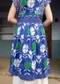 Kleid „Rosamunda“ aus Baumwollgewebe (tiefblau S)