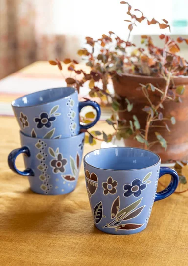 Tasse „Flower pots“ aus Keramik