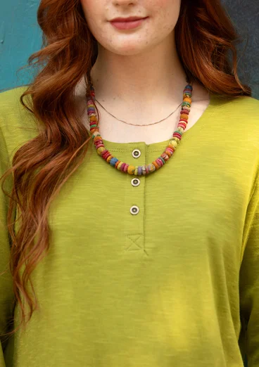 “Alora” jersey tunic in organic cotton - avocado