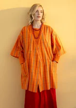 “Coimbatore” checked kimono in organic cotton - rowan
