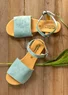 Sandales ”Savanna” en nubuck (jade 36)