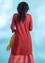 “Luna” lyocell/elastane jersey dress (agate red S)