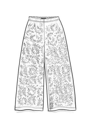 Pantalon "Aurora" en jersey de coton biologique/modal/élasthanne - encre