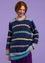“Shoko” organic cotton sweater (indigo blue XL)