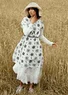 Robe "Mallika" en coton biologique (vanille S)