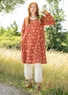 “Star” organic cotton jersey dress (pumpkin S)