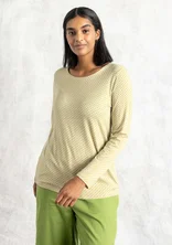 “Tina” jersey top in lyocell/spandex - natural/patterned