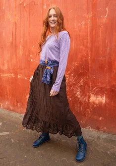 Unterrock aus Bio-Baumwollgewebe - maulbeere