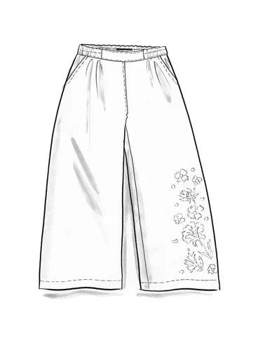 “Patricia” pants in organic cotton - cyklamen