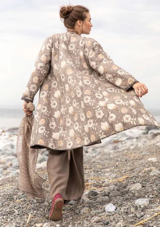 “Kavita” organic cotton reversible coat - black kashish