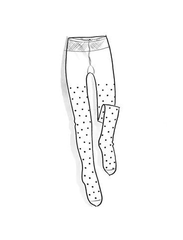 Dotted tights in recycled polyamide - elephant grey