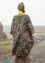 Vävd klänning "Gulab" i ekologisk bomull (askgrå S)