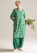 “Yasmina” jersey dress in organic cotton - malachite