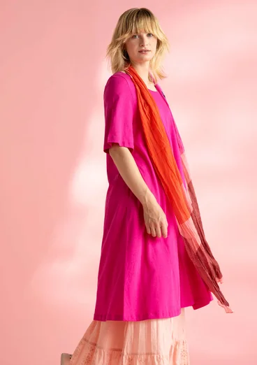 “Millie” jersey dress in organic cotton/modal - pink begonia