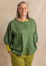 “Tindra” woven organic cotton blouse - rosemary