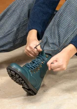 Nappa boots - dark jade