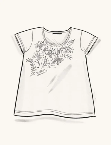 Jerseyshirt „Iris“ aus Bio-Baumwolle - vanille