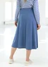 Organic cotton/modal jersey skirt (mountain blue S)