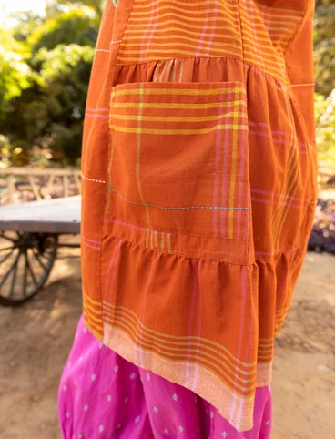 Kleid „Fields“ aus Baumwollgewebe - gebranntes orange