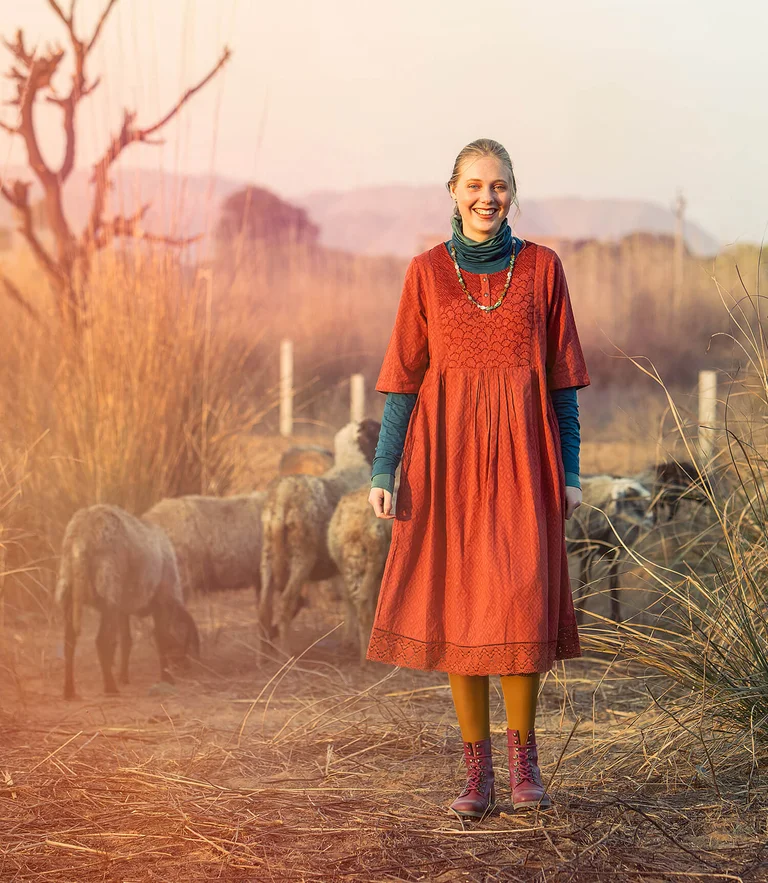 Kleid „Strandfynd“ aus Bio-Baumwollgewebe