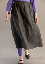 “Melody” woven skirt in organic cotton/silk - agave