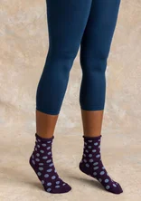 Solid-colour leggings made from recycled polyamide - Pacific blue