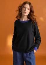 Sweater in organic wool - black