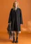 Wool-blend coat (black L)