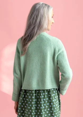 Cardigan in wool/cotton/alpaca - peppermint