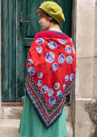 Foulard "Frida" en laine - tomate