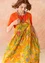Kleid „Artichoke“ aus Öko-Baumwollgewebe (goldocker XL)