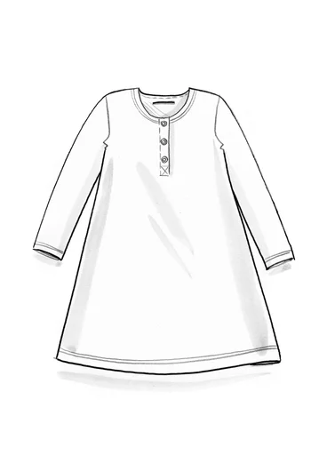 “Alora” jersey tunic in organic cotton - red cabbage