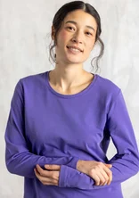 “Mona” jersey top in organic cotton/spandex - amethyst