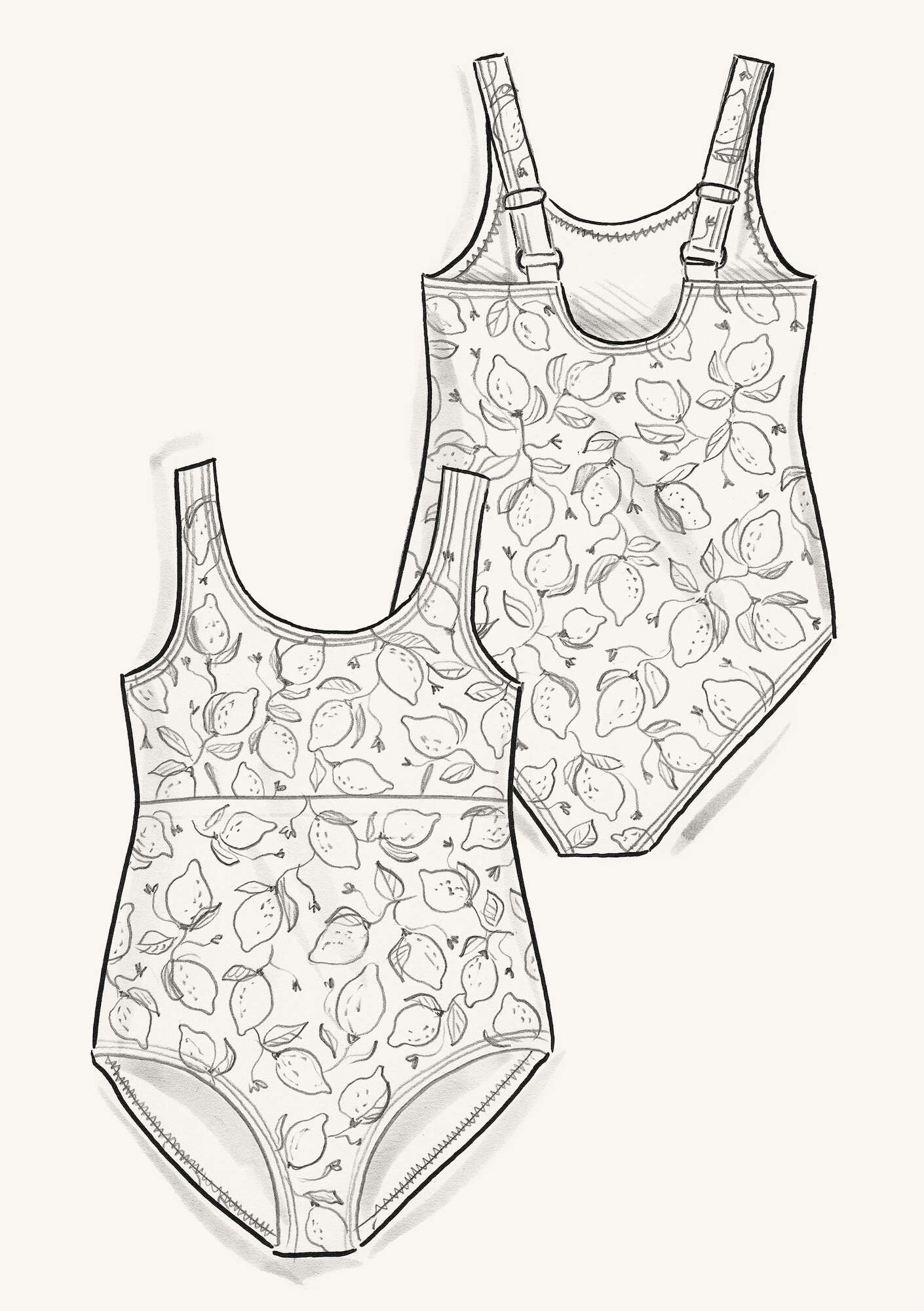 Luisa polyamide elastane swimsuit gudrunsjoden