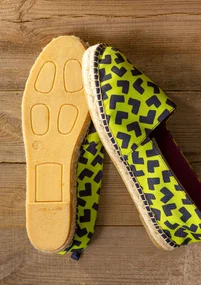 Espadrilles ”Hake” en coton - vert tropical