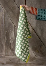 “Play” kitchen towel in organic cotton - coriander